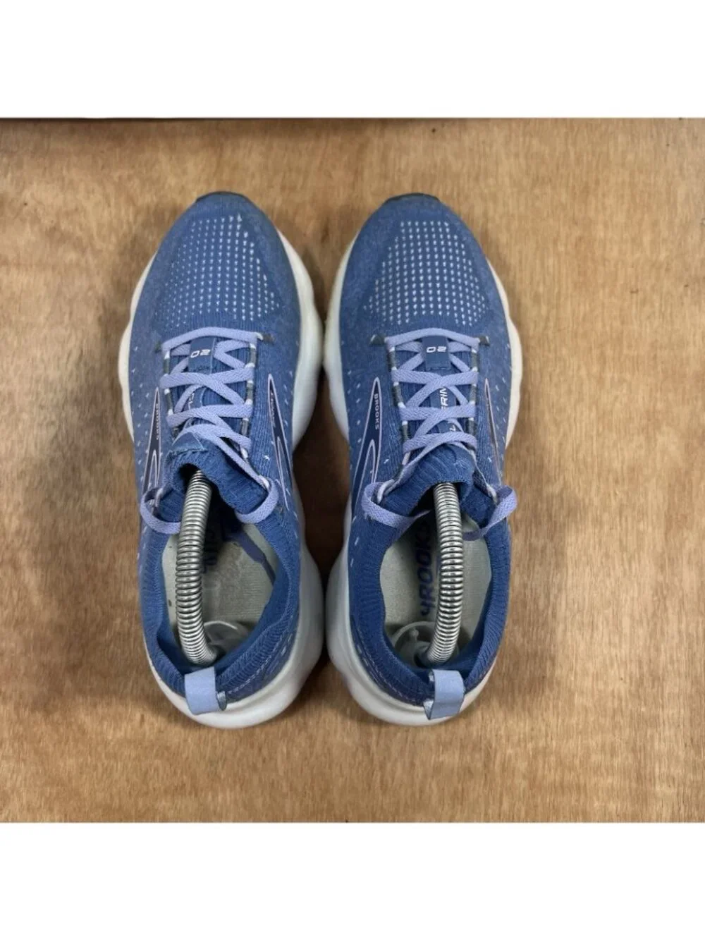 Brook Glycerin 20 Stealthfit Women Size 9 Blue Athletic Running Shoes Lace Up